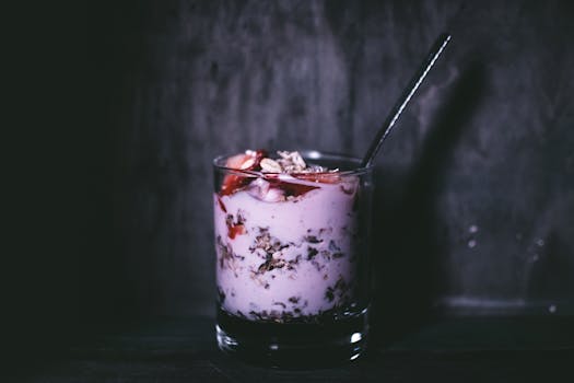 Healthy yogurt parfait